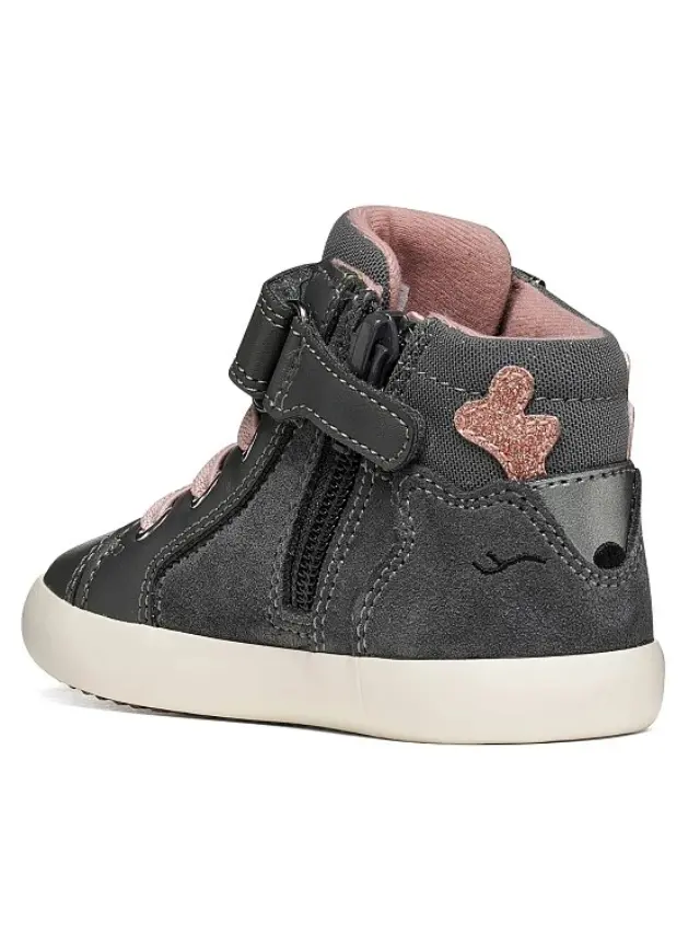 Βρεφικό Παπούτσι για Κορίτσι Geox B Gisli Girl C9002 (Μεγέθη 21-27) ΓΚΡΙ 3