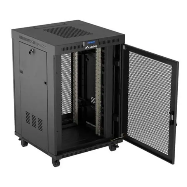 Lanberg Καμπίνα Rack 19" 22U 800X800 Black LCD V2 (FF01-8822-23BL)