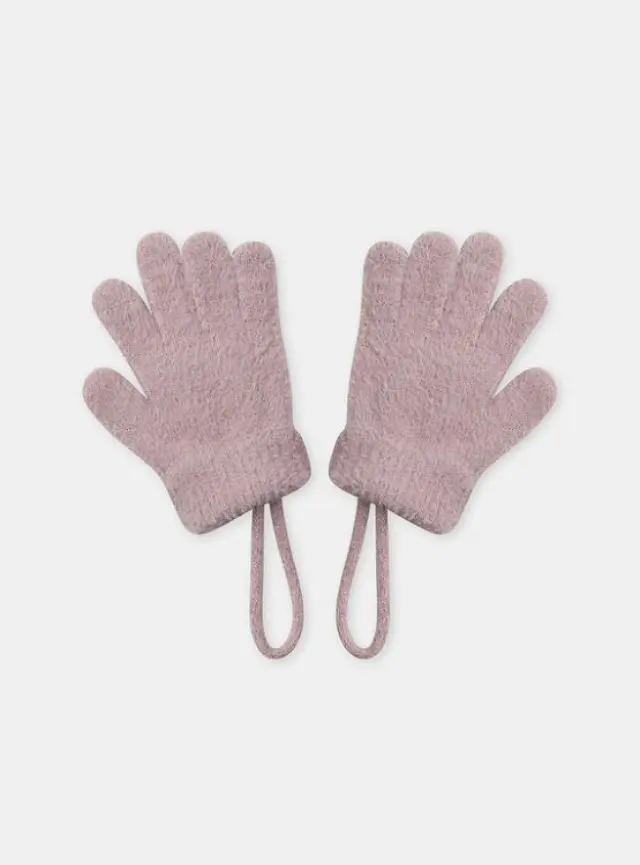 Παιδικά Γάντια για Κορίτσια Soft Pink ΡΟΖ 2