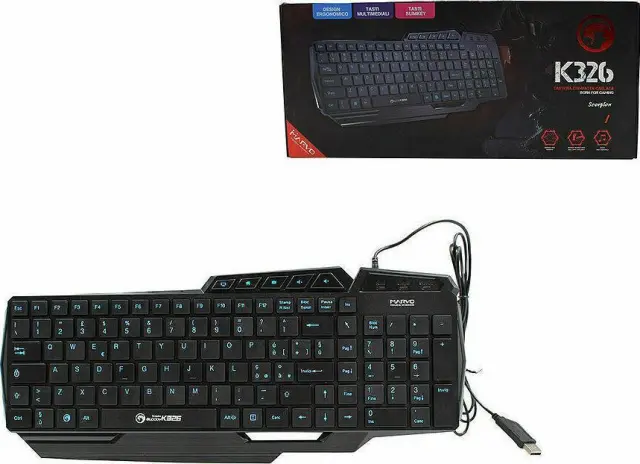 Marvo Gaming Πληκτρολόγιο με φωτιζόμενα πλήκτρα K326 3