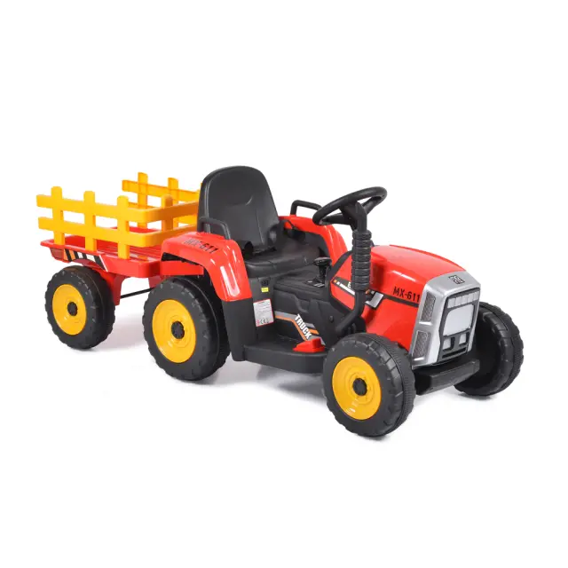 MONI - Tractor with trailer Farmer red - 3800146214197