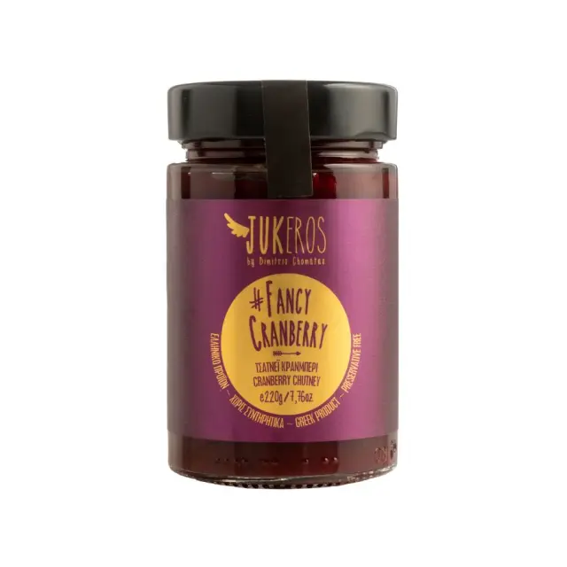 Chutney Cranberry με μήλο και θερμά μπαχαρικά - Jukeros - 250gr 5214002529291