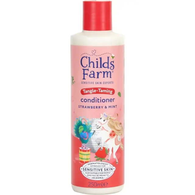 Childs Farm Παιδικό Conditioner & Αφρόλουτρο με Φράουλα / Μέντα για Εύκολο Χτένισμα σε Μορφή Gel , Ιδανικό για Μπούκλες 250ml