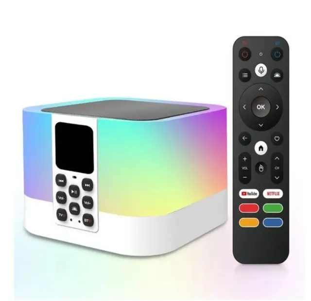 TV Box Και Bluetooth Ηχείο Με Φωτισμό RGB Andowl TV6 Mate 0751176 2