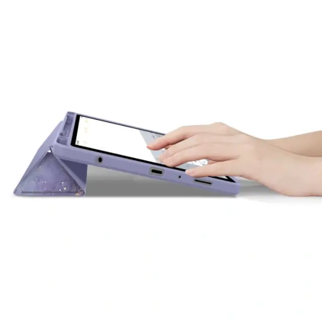 Tech-protect Sc με Βάση για Pen Hybrid Galaxy Tab A9 / A11 8.7 Violet Marble 2