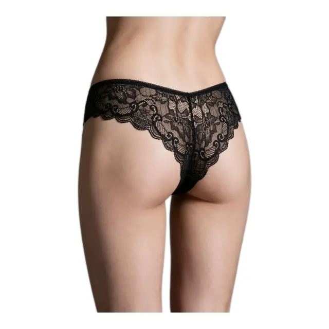 Milena Γυναικείο Brazil Lurex Animal με Δαντέλα, Χρώμα Ασημί 2