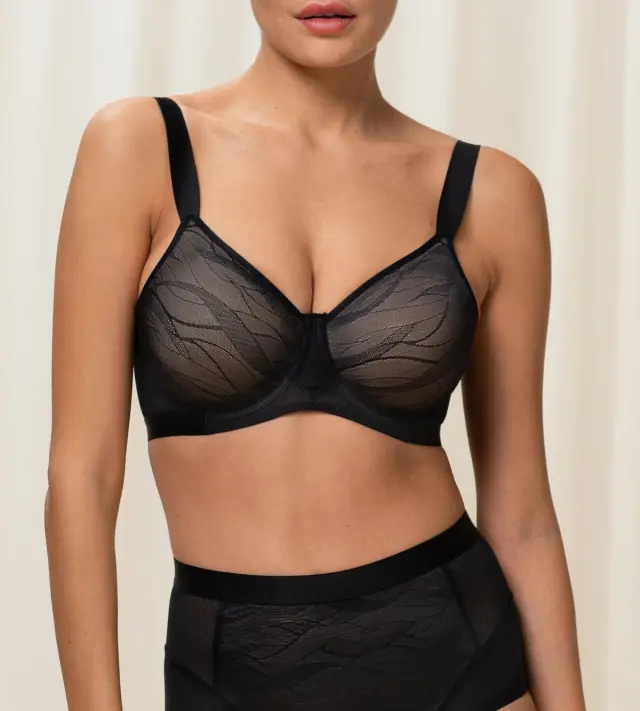Triumph Σουτιέν Airy Sensation W01 Minimizer Μαύρο