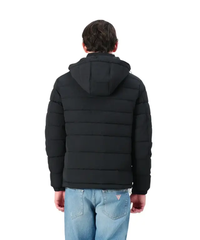 Guess - Ανδρικό Μπουφάν Light Puffa Regular Fit M5YL16WHEX2-JBLK Μαύρο 2