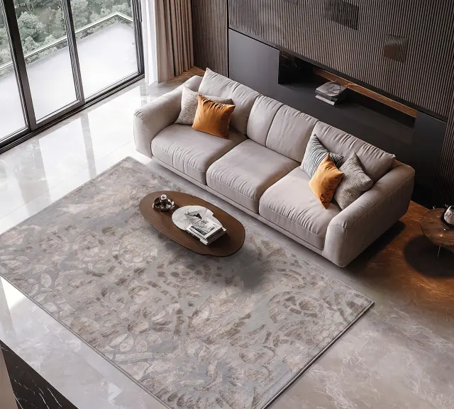 Beauty Home Χαλί Zenia Art 9444 Μπεζ,Γκρι 200x290 2