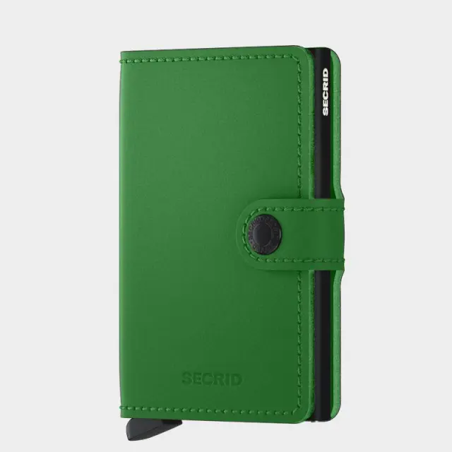 Δερμάτινο Πορτοφόλι Secrid Miniwallet Matte Bright Green Πράσινο - ONESIZE