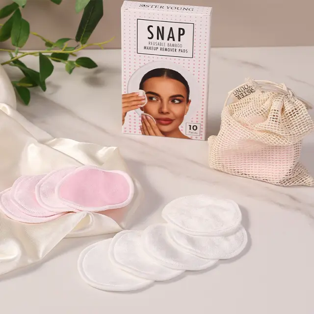Sister Young Snap Make Up Removal Pads Επαναχρησιμοποιούμενα Πανάκια Ντεμακιγιάζ 3