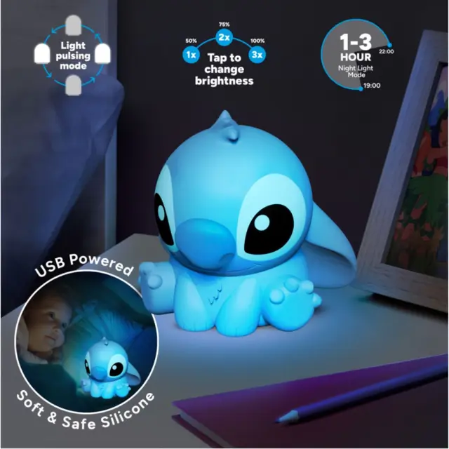 Paladone Lilo and Stitch - Stitch - Silicone Light Rechargeable 15cm (PP13693LS) 2