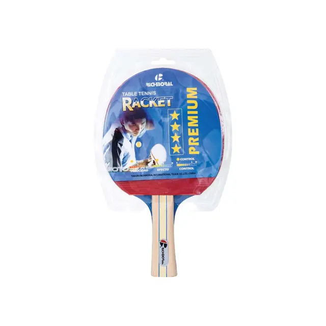 Richmoral Table Tennis Racket S200 Μαύρο - Κόκκινο 42516 (Eldico Sport) - One Size