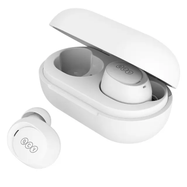 QCY Arcbuds Lite T27 White, Bluetooth 5.3 ENC IPX4 Sweatpfoof 8h - 32h battery, 68ms latency 2