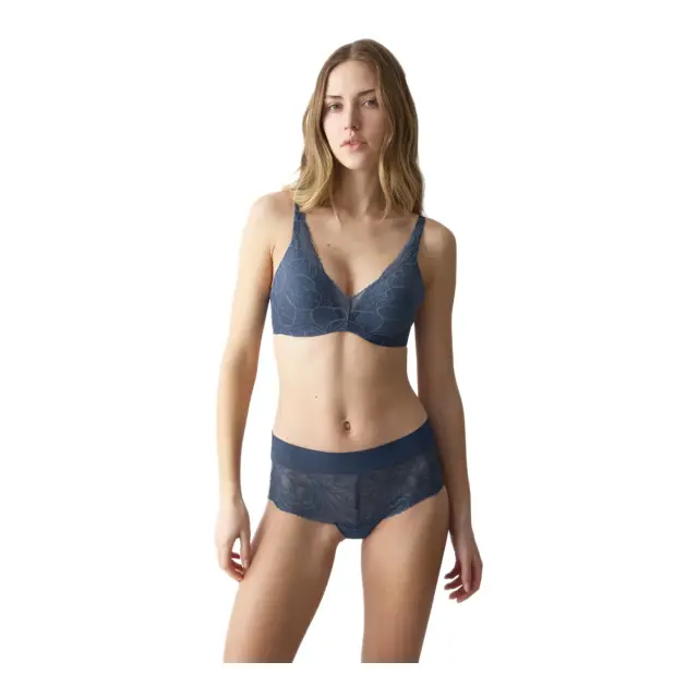 Triumph Γυναικείο Σουτιέν Body Make-Up Illusion Lace WP, Χρώμα Indigo Veil - 90D 3