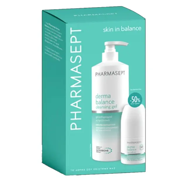 Pharmasept Promo Skin in Balance Derma Balance Cleansing Gel 500ml & Deo Roll-On 40ml