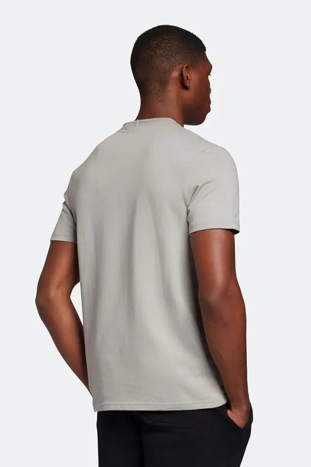 LYLE + SCOTT INSET COLLAR T-SHIRT ΑΝΔΡΙΚΗ ΜΠΛΟΥΖΑ GREY 3