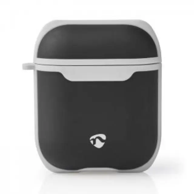 Προστατευτική θήκη για Apple Airpods AirPods 1 και AirPods 2, σε μαύρο/γκρι χρώμα. 2