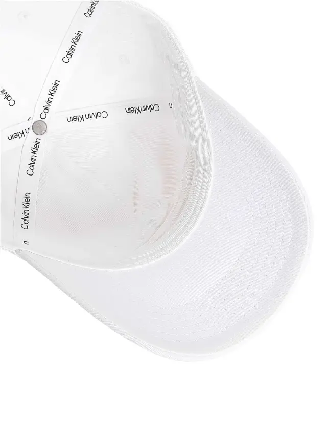 Calvin Klein Καπέλο Mono Logo 5 Panel Jockey Cap Άσπρο 3