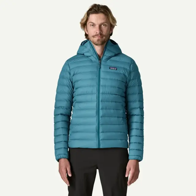 Patagonia Down Sweater Hoody Πουπουλένιο Μπουφάν Glacial Blue - X Large
