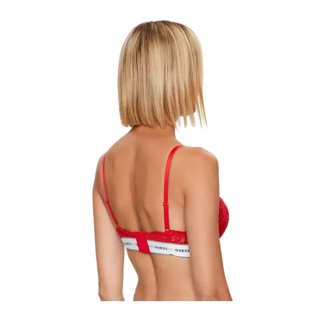 Guess Γυναικείο Σουτιέν Push-Up Lace Belle, Χρώμα Planet Red 2