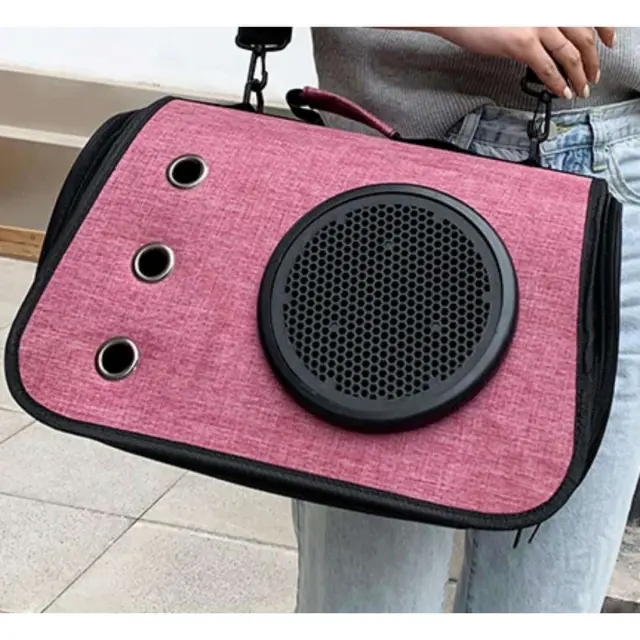 Τσάντα μεταφοράς Σκύλου Γάτας Ροζ 43x24x29cm 2