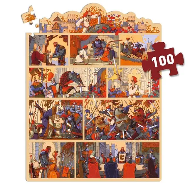 Παζλ Παραμύθι Ο Βασιλιάς Αρθούρος 100τμχ (5+ ετών) - Djeco 2