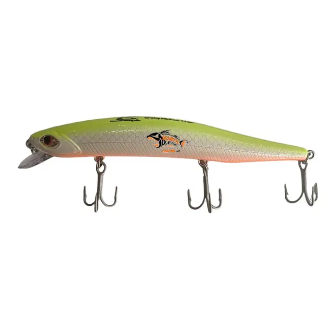 Τεχνητό Cinnetic Crafty Minnow 11cm #20 White Chartreuse - Orange Fire