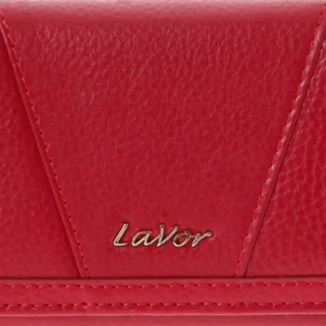 Μεγάλο Δερμάτινο Γυναικείο Πορτοφόλι με RFID lavor 1-6155 Κόκκινο - ONESIZE 3