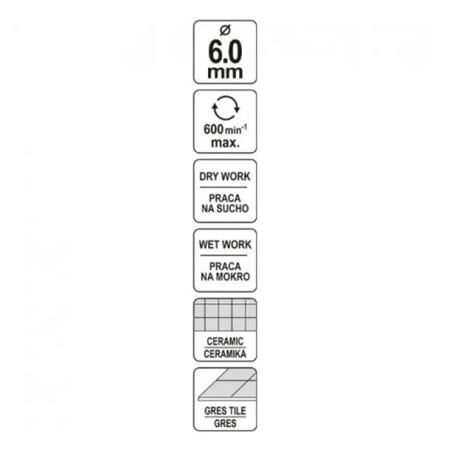 Yato Διαμαντοκορώνα 6mm YT-60422 2