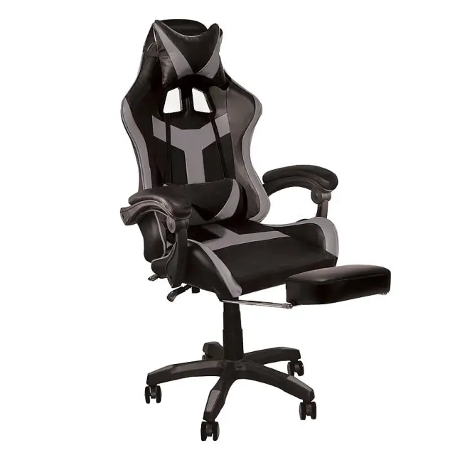 Πολυθρόνα Gaming Relax BF7860 Μαύρο/Γκρι PU 63x70x117/127cm