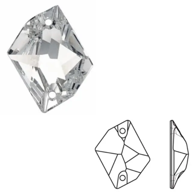 Swarovski 3265 Cosmic Sew-On Crystal 20x16mm - 1τεμ