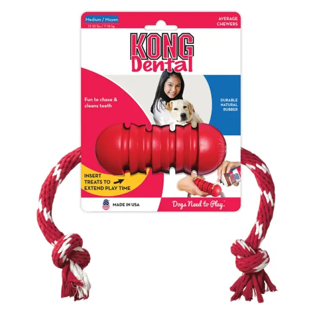 Kong Dental με σχοινί - Medium