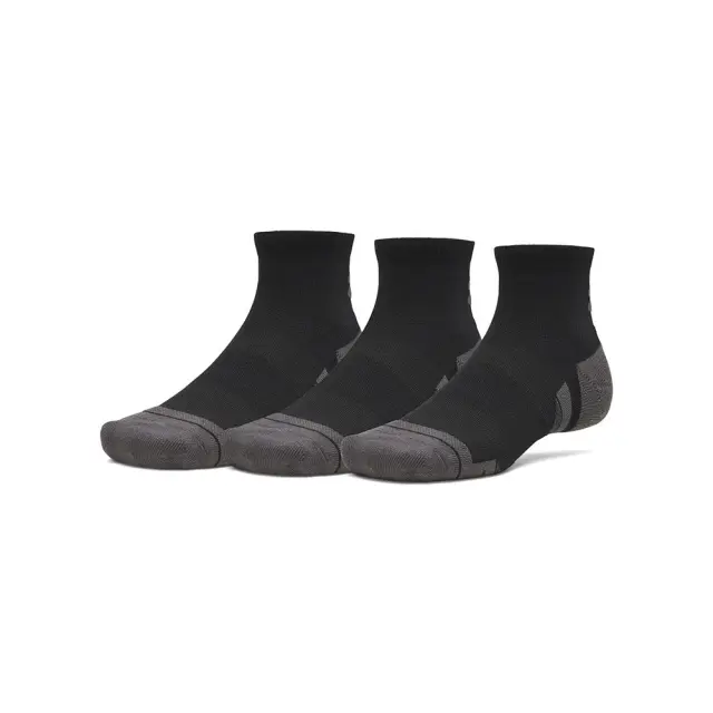 Under Armour Perf Tech Qtr (3Pair) (6015138-008) - Μαύρο