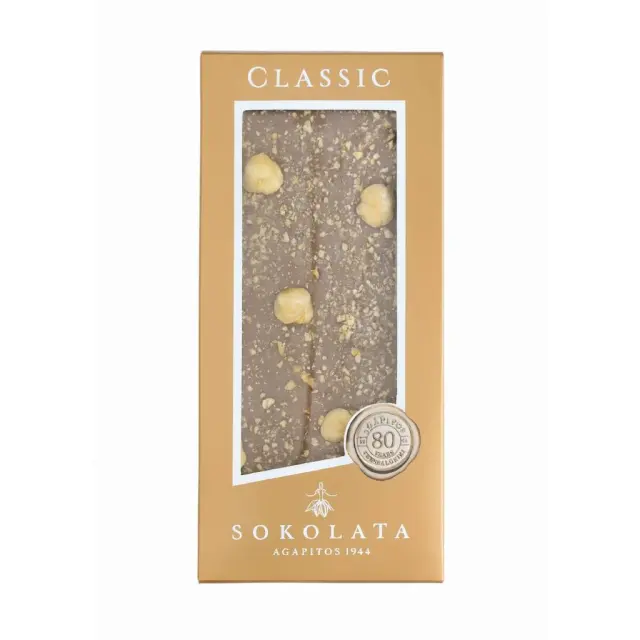 Agapitos Hazelnuts & Milk Choco 110gr