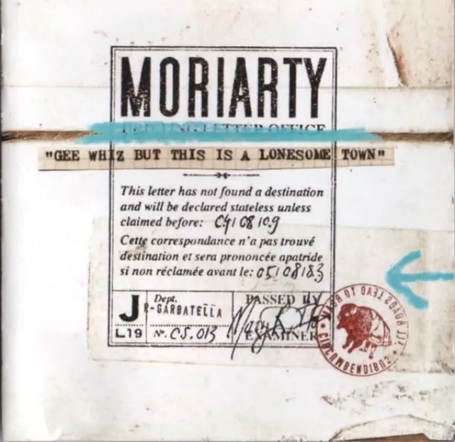 MoriArty (3) - "Gee Whiz But This Is A Lonesome Town" (CD)