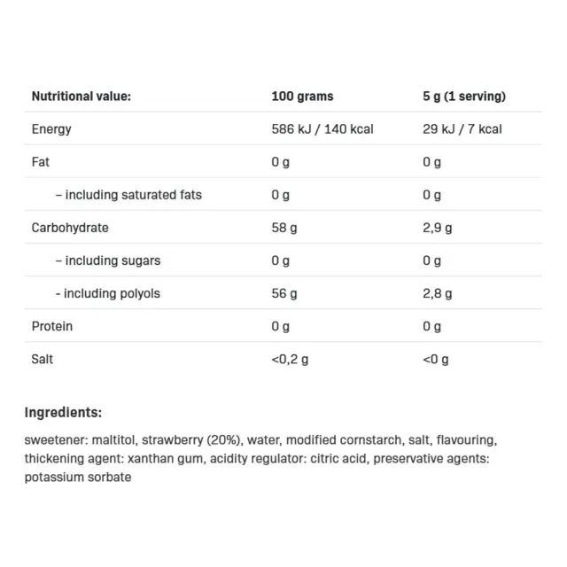 ALLNUTRITION Fitking Delicious Sauce Strawberry, 500 g 2