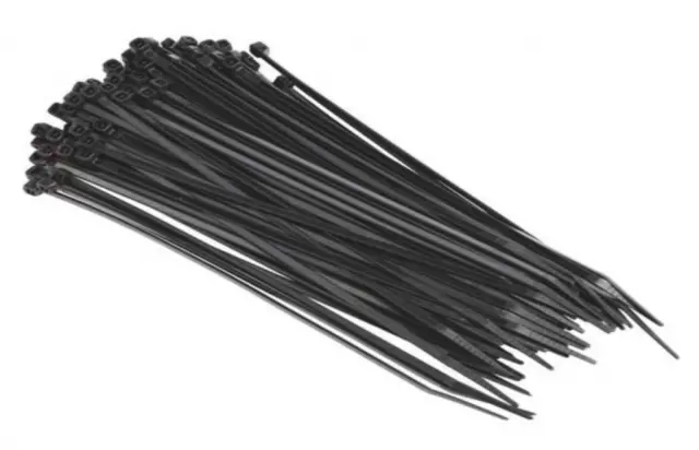 Sapiselco Δεματικά Καλωδίων 200Χ3,5mm Μαύρο 100τμχ