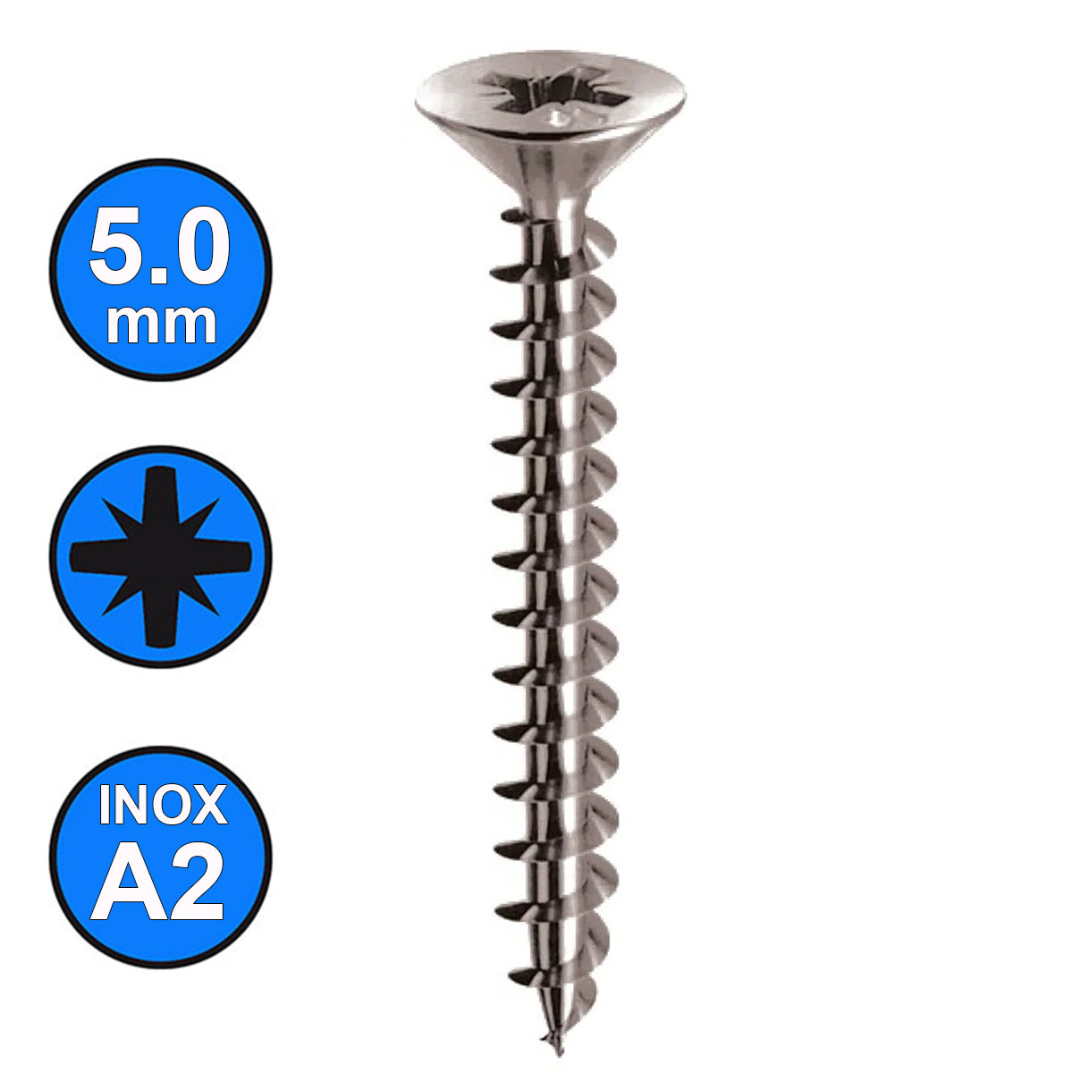 Νοβοπανόβιδες WS9100 INOX A2 ανοξείδωτες Ø5x25mm (100τεμ)