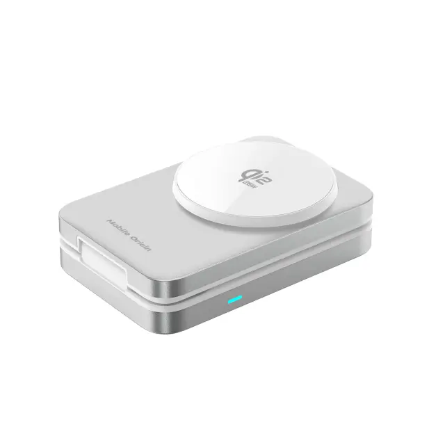 Mobile Origin 3in1 Qi2 25W Foldable Charging Stand PW35,MagSafe Compatible - Silver 3