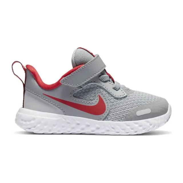 Nike Revolution 5 (TDV) (BQ5673-013) - Γκρί-Κόκκινο - 19.5