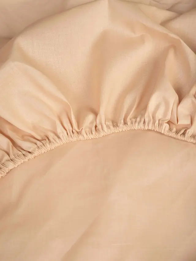 Κατωσέντονο Cotton Feelings με λάστιχο 110 Beige Διπλό (160x200+30) Sunshine 2