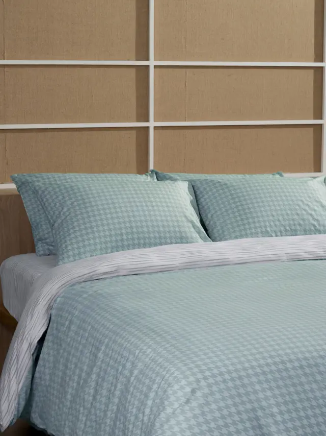 Μαξιλαροθήκες Cotton Feelings 2064 Aqua 50x70 Sunshine 2