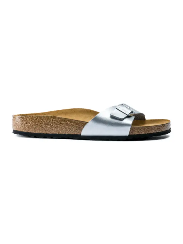 Birkenstock Πέδιλα Γυναικείο Birko-Flor(ανθεκτικό υλικό της Birkenstock-επιτρέπει την επαφή με το νερό) Ασημί BIR/MADRID 040411 SILVER - 36 3