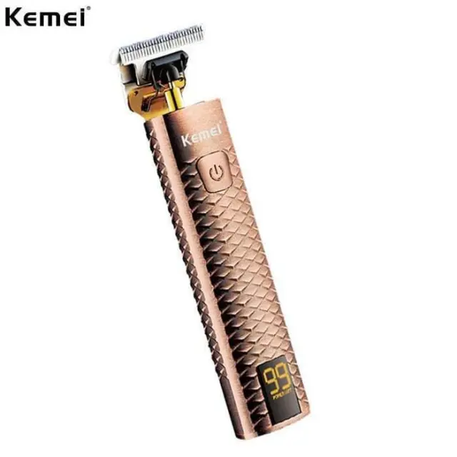 Kemei Επαγγελματική Επαναφορτιζόμενη Κουρευτική Μηχανή Ροζ Χρυσή KM-1936 2