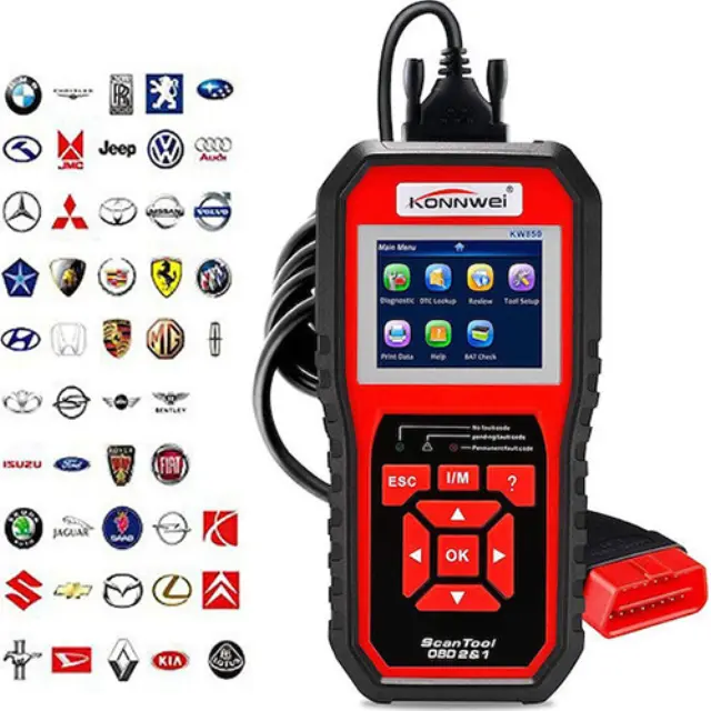 Konnwei KW850 Διαγνωστικό Αυτοκινήτου Ψηφιακό OBD 2 με Καλώδιο Συμβατό με Android 2