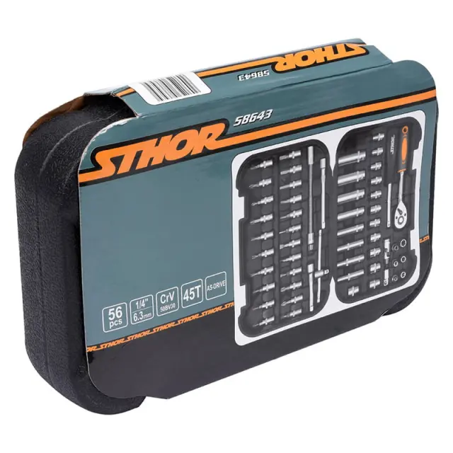 Sthor Καστάνια 1/4" Με Καρυδάκια 56τμχ 58643 3