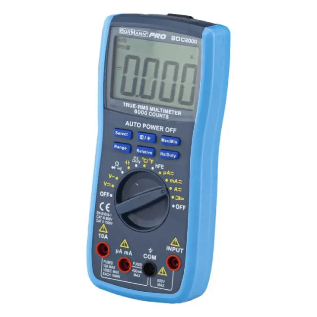 Bormann BDC2000 - ΠΟΛΥΜΕΤΡΟ ΨΗΦΙΑΚΟ AC/DC 600V (028437)