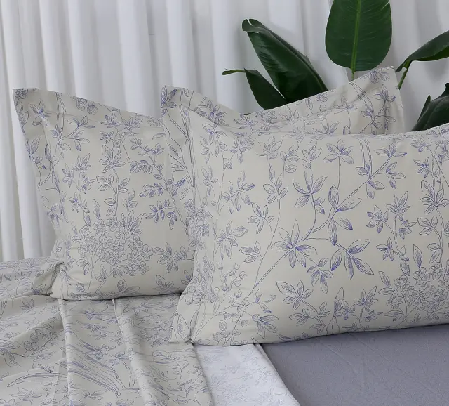 Beauty Home Σετ σεντόνια υπέρδιπλα με λάστιχο Memories Art 12677 165x200+30 Μπεζ,Γκρι 2