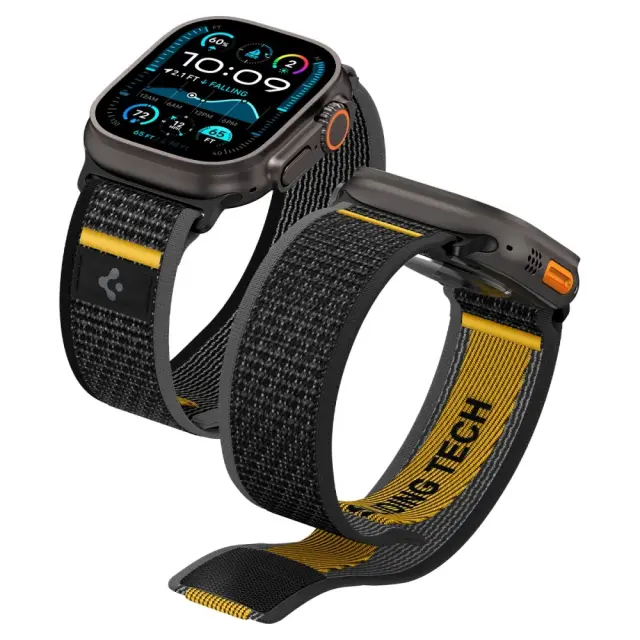 Λουράκι Spigen Athlex Air Apple Watch (44/ 45/ 46/ 49mm) Active Μαύρο N68660
